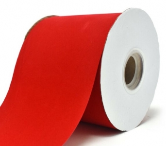 #100 Red Plastic Back Velvet ribbon 25 yards 