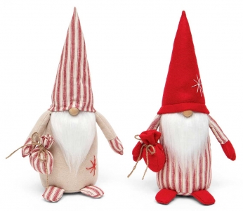 12'' Red Ticking Gnome S/2