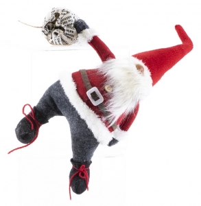 14''Fabric Hanging Santa Gnome