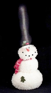 30'' Big Fluffy Snowman with Tall Top Hat