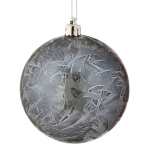 4'' Crystal Ice Blue Ornament S/4