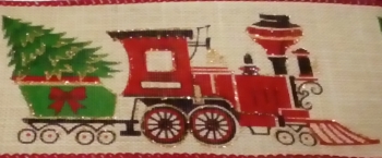 #40 Wired Christmas Train Ribbon 10 yards 