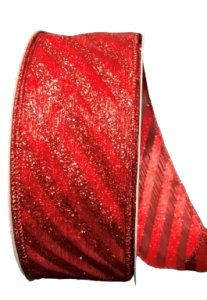 #40 Wired Sheer Red Stripe Red Glitter Candy Cane Ribbon 50 yards!
NO LONGER AVAILABLE 