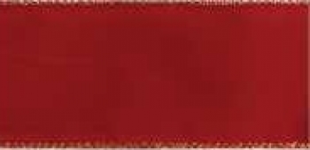 #40 Wired Value Velvet Holiday Red/Gold ribbon 50 yards 