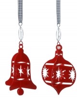 5'' Metal 3-D Bell Ornament S/6