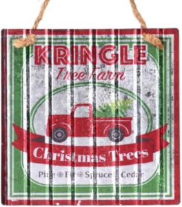 5'' Metal Kringle Tree Farm Ornament