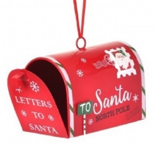 5'' Metal Santa's Mailbox Ornament