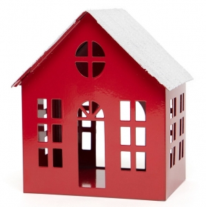 5'' Small Red Metal House
