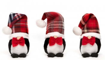8'' Assorted Gnome Penguins S/3