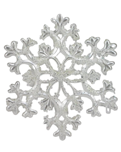 9'' Acrylic Glitter Icy Snowflake Ornament