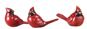 Birds Ceramic Cardinals S/3 5'' 