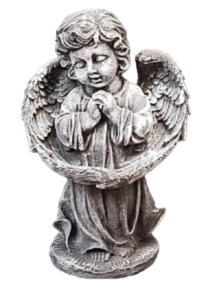 Concrete Angel with Wrapped Wings
15''