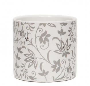 Ceramic Cottage Floral Pot 3.5'' 