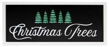 12'' x 5'' Wooden Christmas Tree Sign