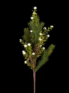Cream Berry Pine Branch 20'' 
NO LONGER AVAILABLE