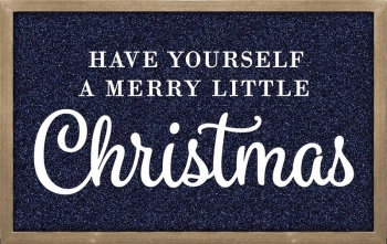 19'' x 12'' Wooden Glittered Have Yourself A Merry Little Christmas Sign