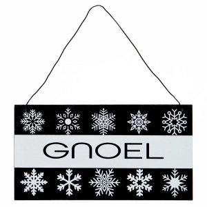 8'' x 4'' Gnoel Snowflake Sign