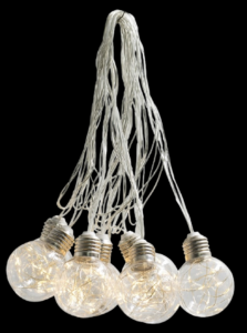 LED Light Bulb Garland 9', 2" Bulbs
