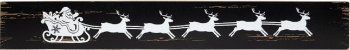 MDF Santa Sleigh and Reindeer Sign