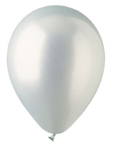 Metallic Silver Latex Balloons S/100 11''