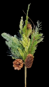 Mixed Pine Pine Cone Cedar Pick 18"