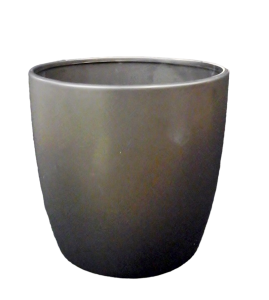 Matte Black Ceramic Pot Cover 8'' 