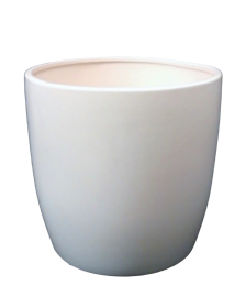 Matte Ivory Ceramic Pot Cover 8''