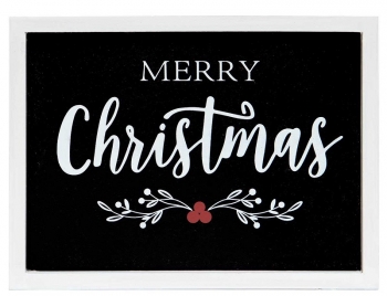 8" x 6'' Wooden Merry Christmas Sign