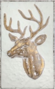 
Metal Deer Head Wall Piece