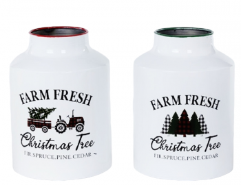 Metal Farm Fresh Cylinder Jar S/4
7'' x 10''