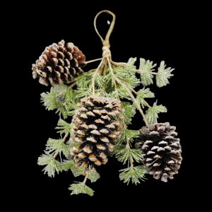 Ming Pine Hanger with Large Cones 14"