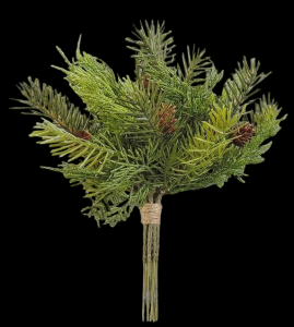 Pine Juniper Bundle with Cones x 9 12''