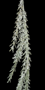 Platinum Glitter Sequin Artemisia Garland 4'