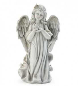 Resin Angel with Dove 12''