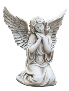 Resin Kneeling Angel 12'' 