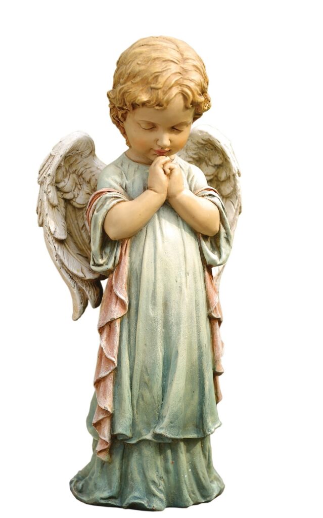 Resin Spring Praying Angel 12''
