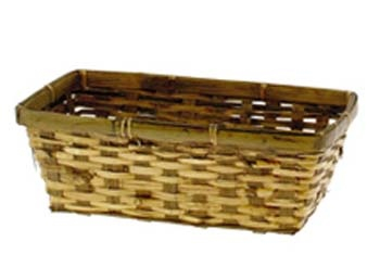 Rectangular Rattan Tray with Liner
10" x 6" x 4"