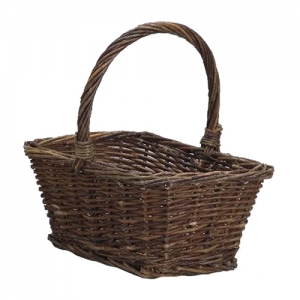 Rectangular Rustic Willow Design Basket 8.5'' 