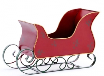 Red Metal Sleigh with Liner
12" x 7", 4.5" x 8" Liner