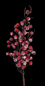 Red Snowy Berry Spray 18''