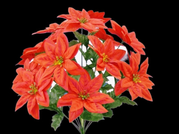 Weather Resistant Red Poinsettia x 14
20", 6" Blooms