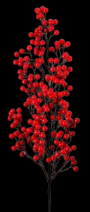 Weatherproof Red Petite Cluster Berry Spray 27''