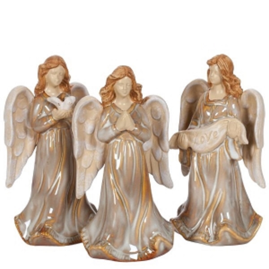 Ceramic Mini Angels S/6 5'' 