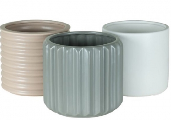Sandy Beach Round Ceramic Pottery Assortment 2 sizes 