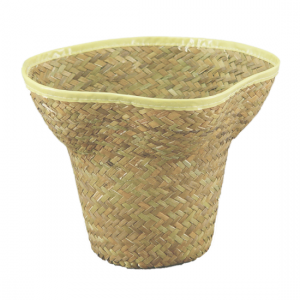 Soft Palm Hat Basket Pot Cover 6'' 