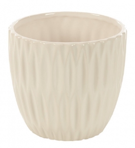 White Diamond Ceramic Pot Cover
6.25''