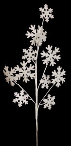 White Snowflake Spray S/3 24'' 