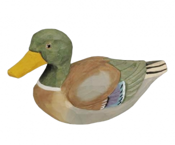 Wooden Mallard Duck  7'' 
NO LONGER AVAILABLE 