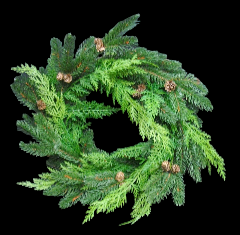 Woodland Pine Wreath 16" 
