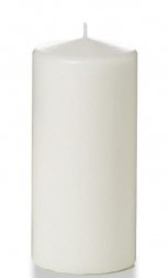 2.8'' x 6'' Wax Pillar Candle 
Available In Ivory, Pomegranate and White
